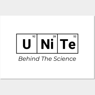 Unite Behind The Science Posters and Art